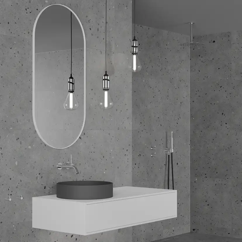 Takduschset Scandtap Steel Harmonized 2Z för Inbyggnad