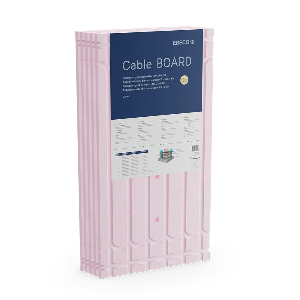 Isolerskiva Ebeco Cable Board Tillbehör till Golvvärme Cable Kit 200 & 500