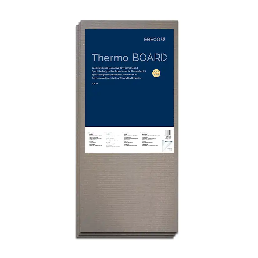 Isolerskiva Ebeco Thermo Board Tillbehör till Golvvärme 3,6m²