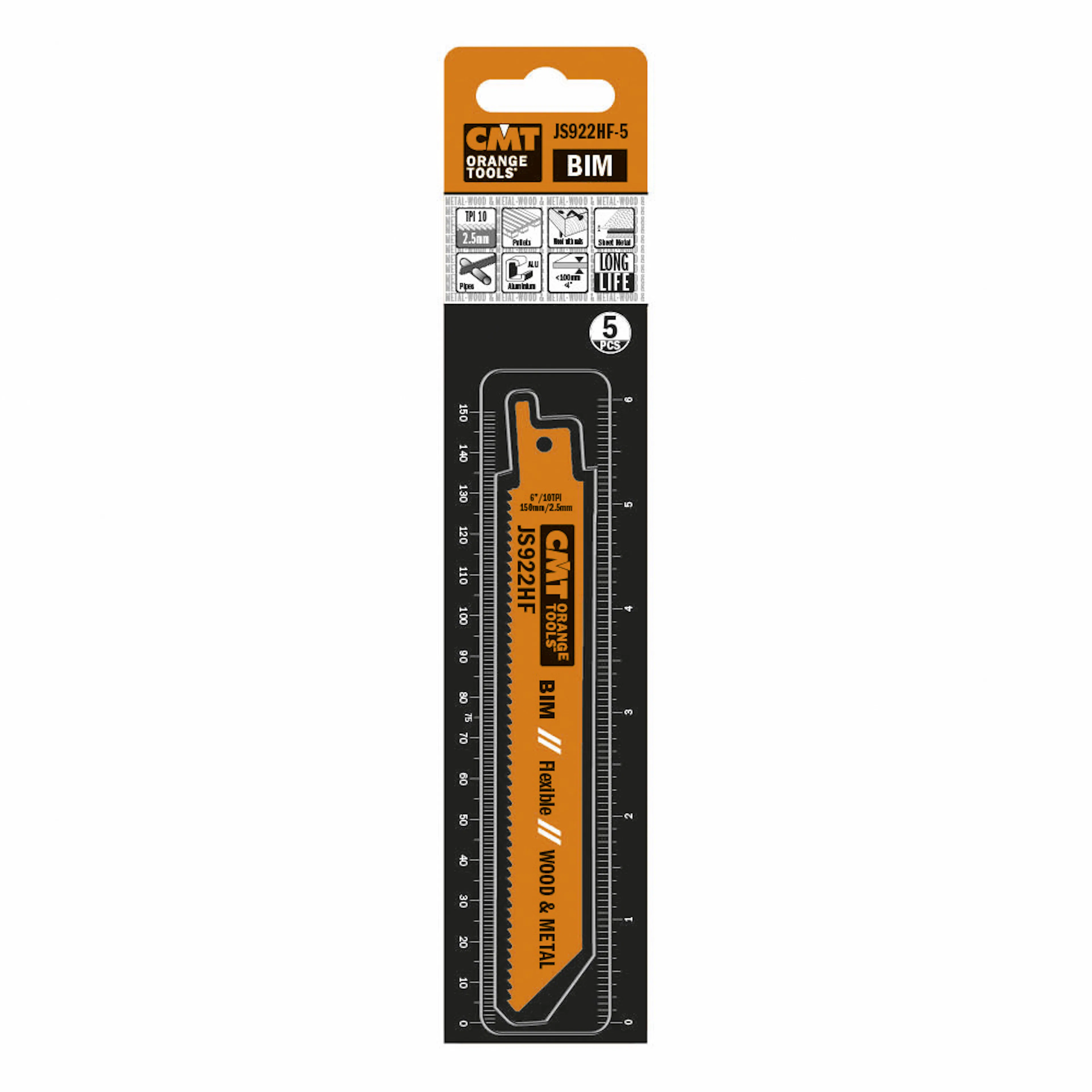 Tigersågblad CMT Orange Tools Trä/metall 150mm BIM Flex