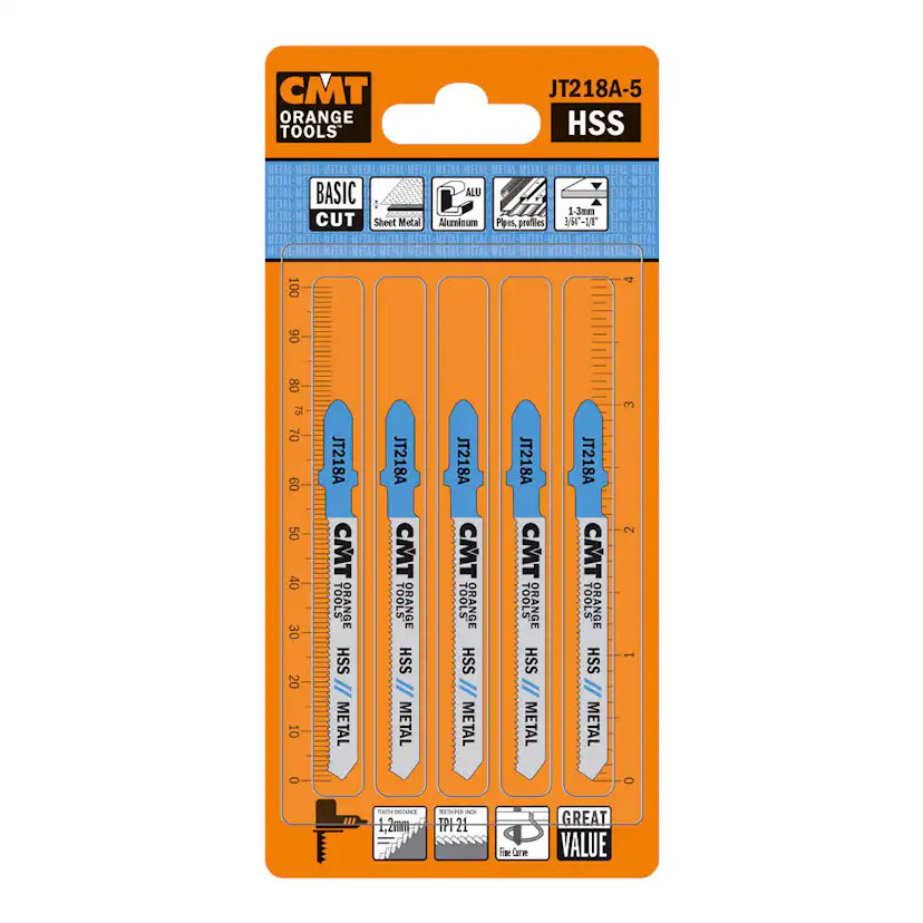 Sticksågblad CMT Orange Tools 50mm HSS Metal Basic 5 st