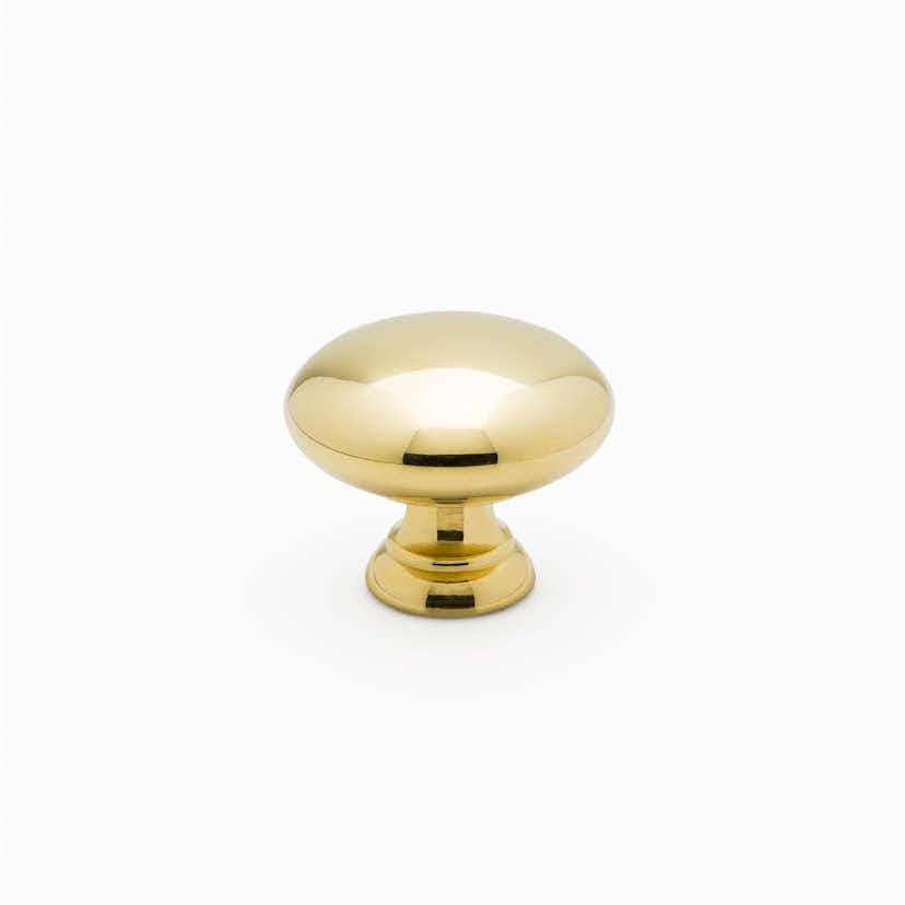 Knopp Björbo Badrum Mässing Rund