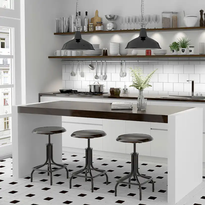 Kakel Arredo Polar Blank Vit 15x15 cm