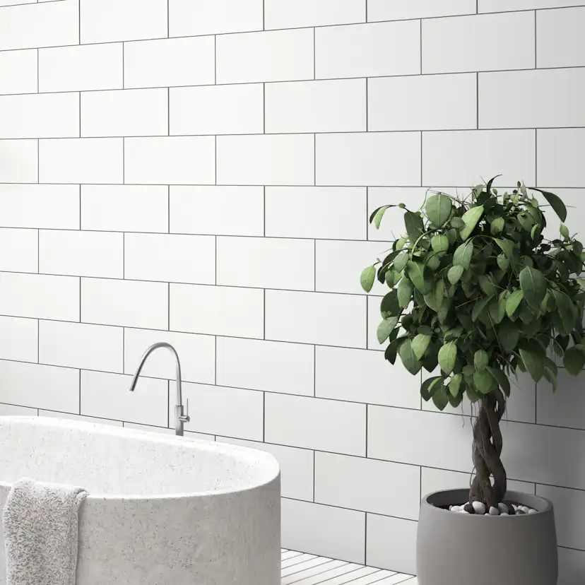 Kakel Arredo Polar Vit Matt 20x40 cm