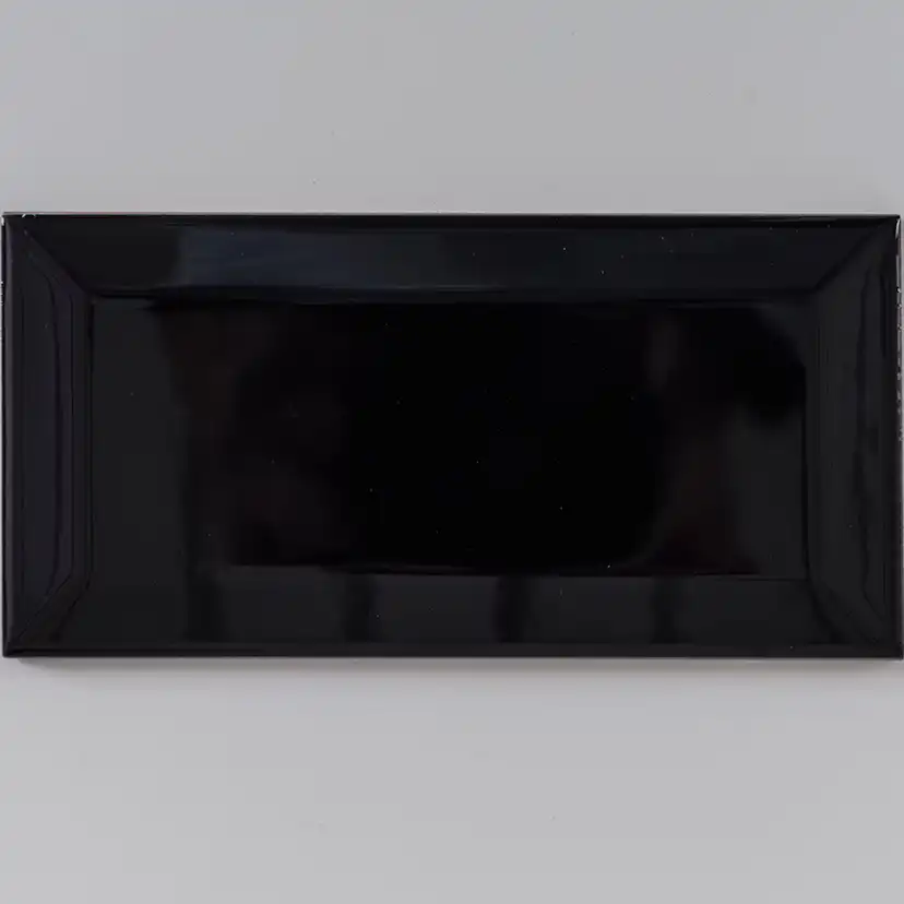 Kakel Tenfors Metro Svart Blank 7,5x15 cm