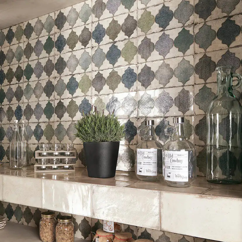 Kakel Lhådös Glazing Dekor 15x30 cm