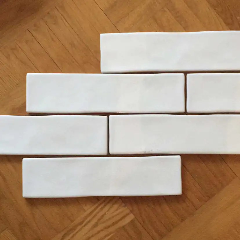 Kakel Lhådös Piano Vit Blank 7,5x30