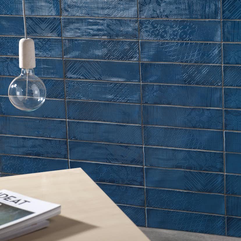 Kakel Tenfors Peronda Argila Pasadena Blå 7,5x30 cm