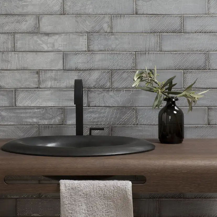 Kakel Tenfors Peronda Argila Pasadena Grå 7,5x30 cm