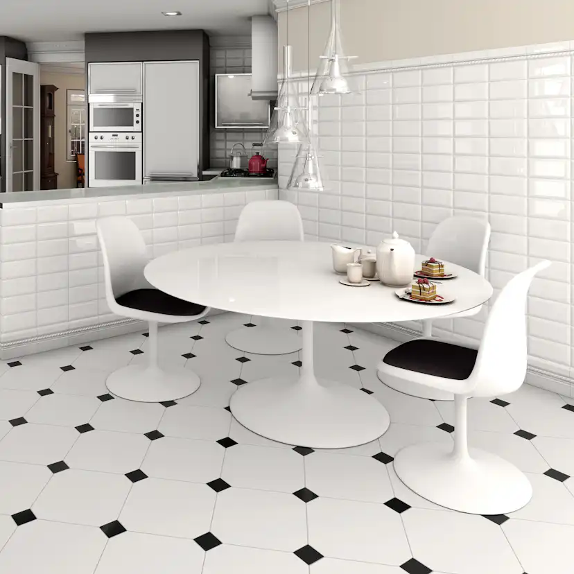 Kakel Tenfors Mugat Blanco 10x20 cm