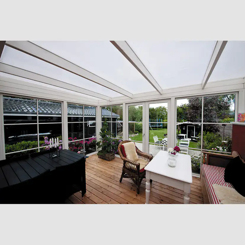 Kanalplast Plastmo TwinLite Klar Komplett Tak 16 mm