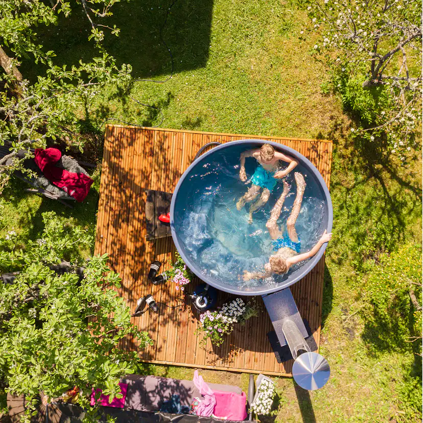 Vedeldad Badtunna Kirami Original Steady M Cult-Si ST med Dubbla Lock