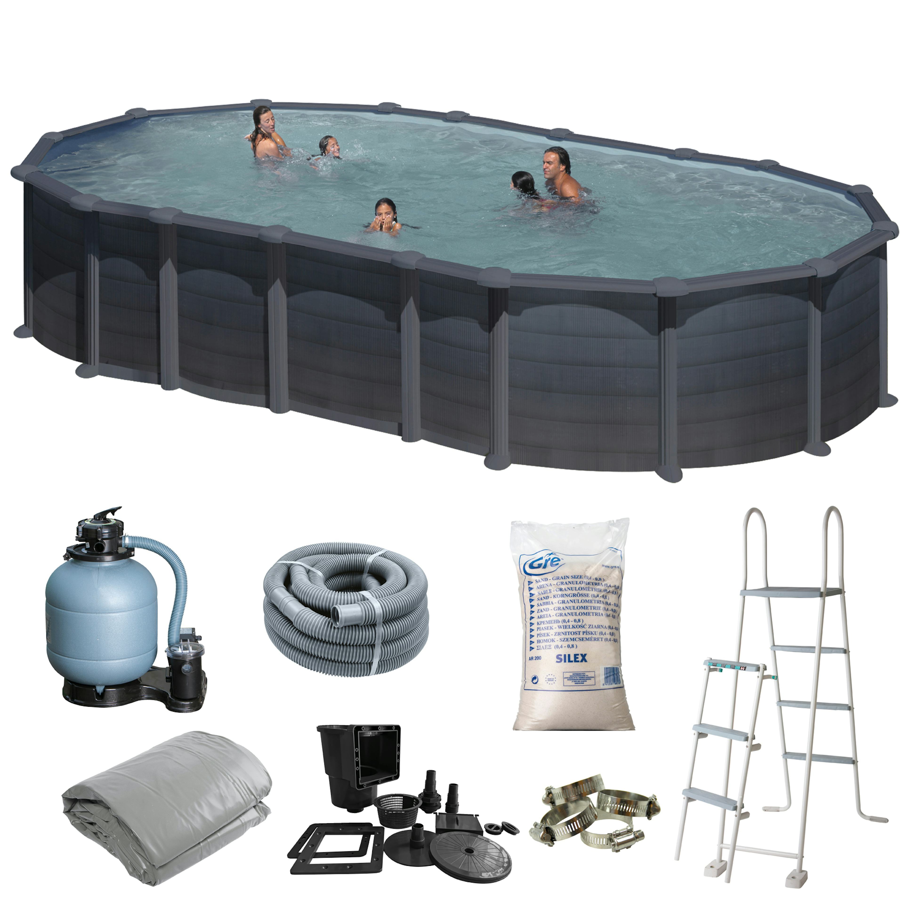 Poolpaket Swim & Fun Basic Pool Oval