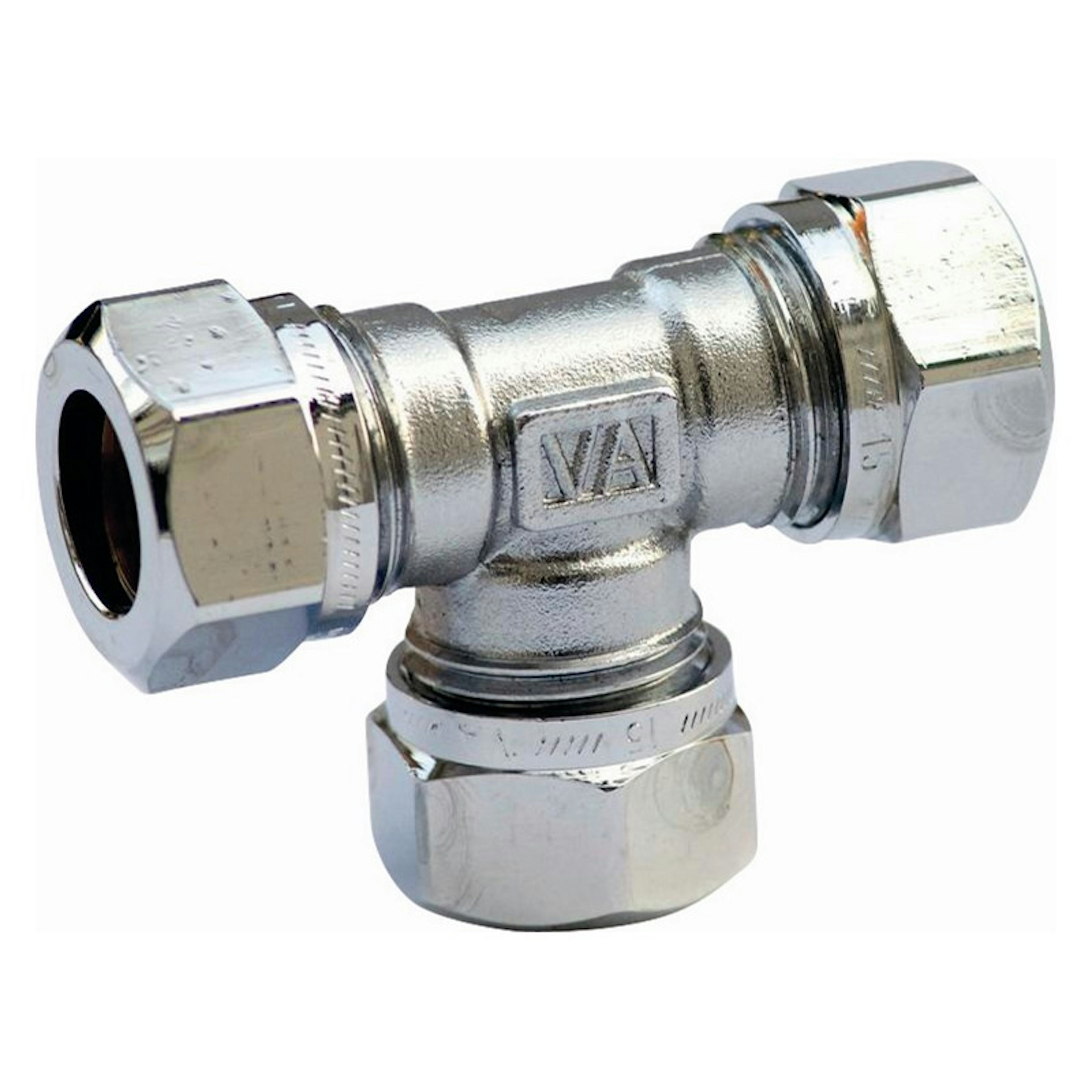 Klämringskoppling Vatette 1150 T-Rör Förkromad