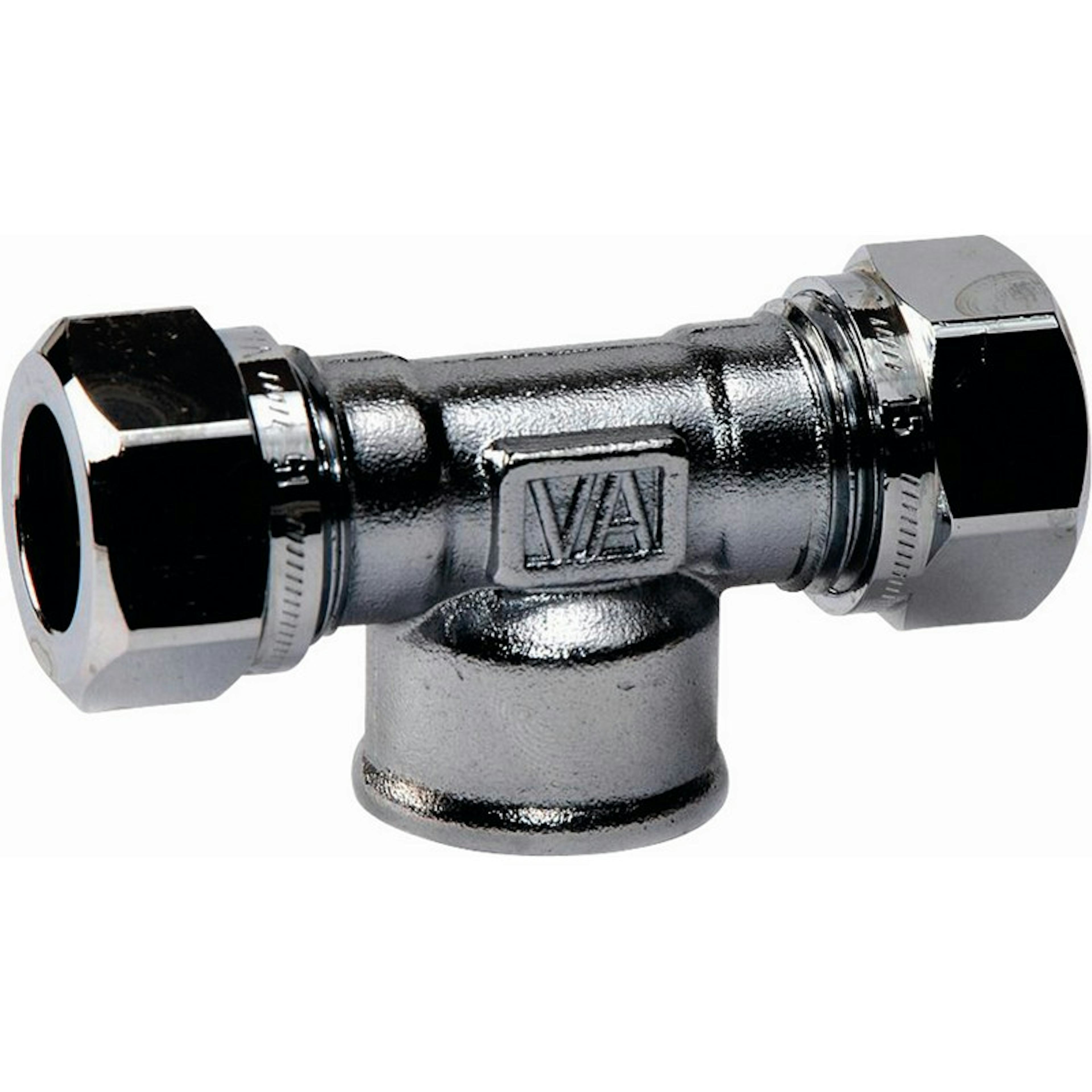 Klämringskoppling Vatette 1167 T-Rör 12xG15 Invändig Förkromad