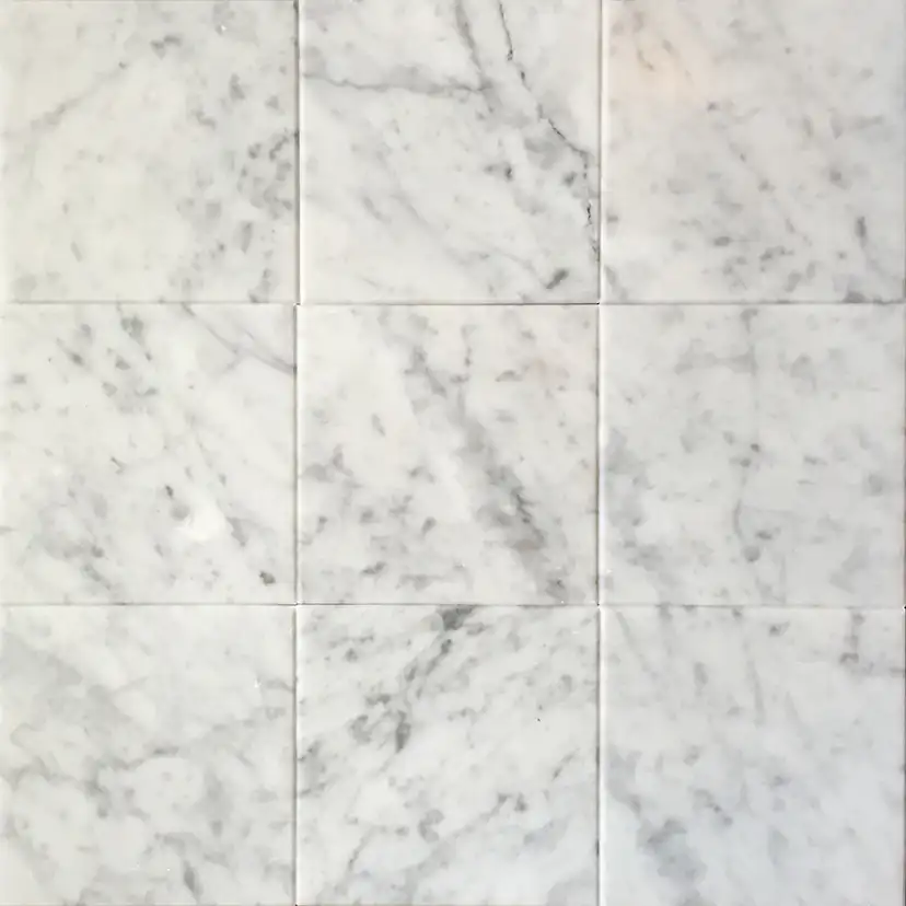 Marmor Italian Marble Bianco Carrara Slipad 10x10 cm