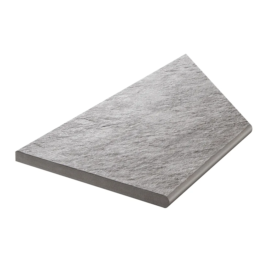 Uteklinker Bricmate Z Quartzit Grey Pool Inner Corner Left 30x60 cm