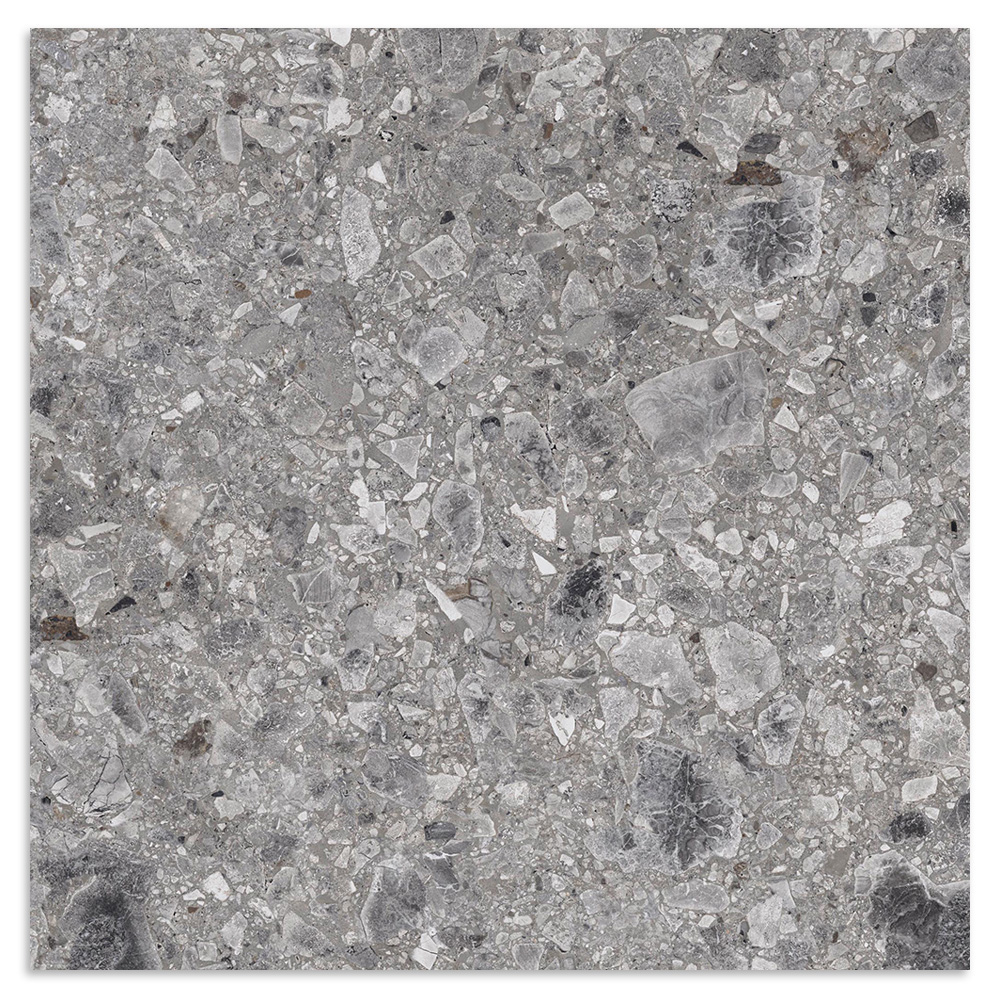 Klinker Hill Ceramic Terrazzo Retro Grå 50x50 cm