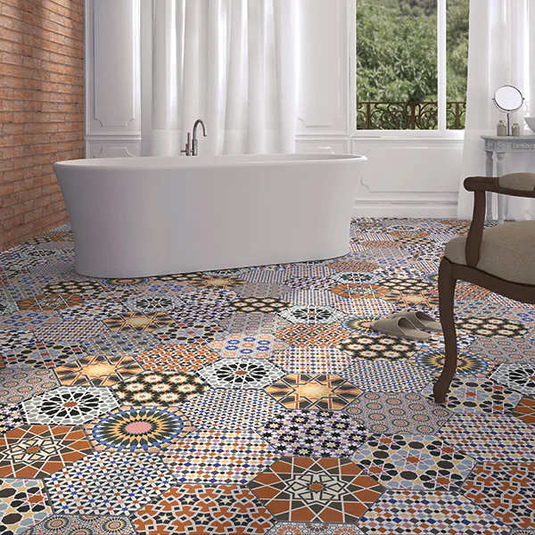 Klinker Lhådös Cirkus Hexagon 29x33 cm