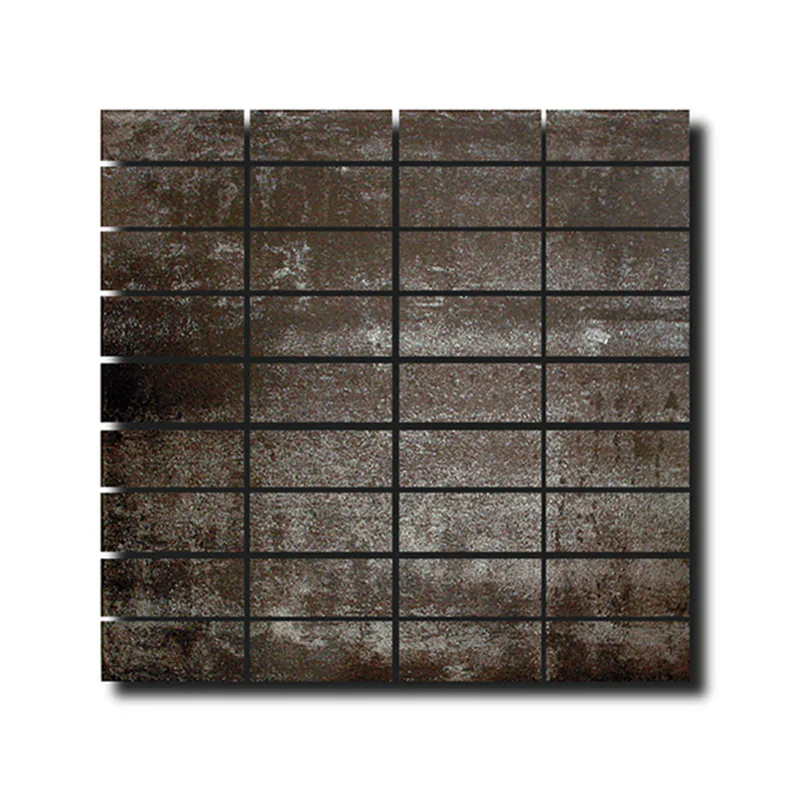 Klinkermosaik Lhådös Corten Svart 3x7 cm