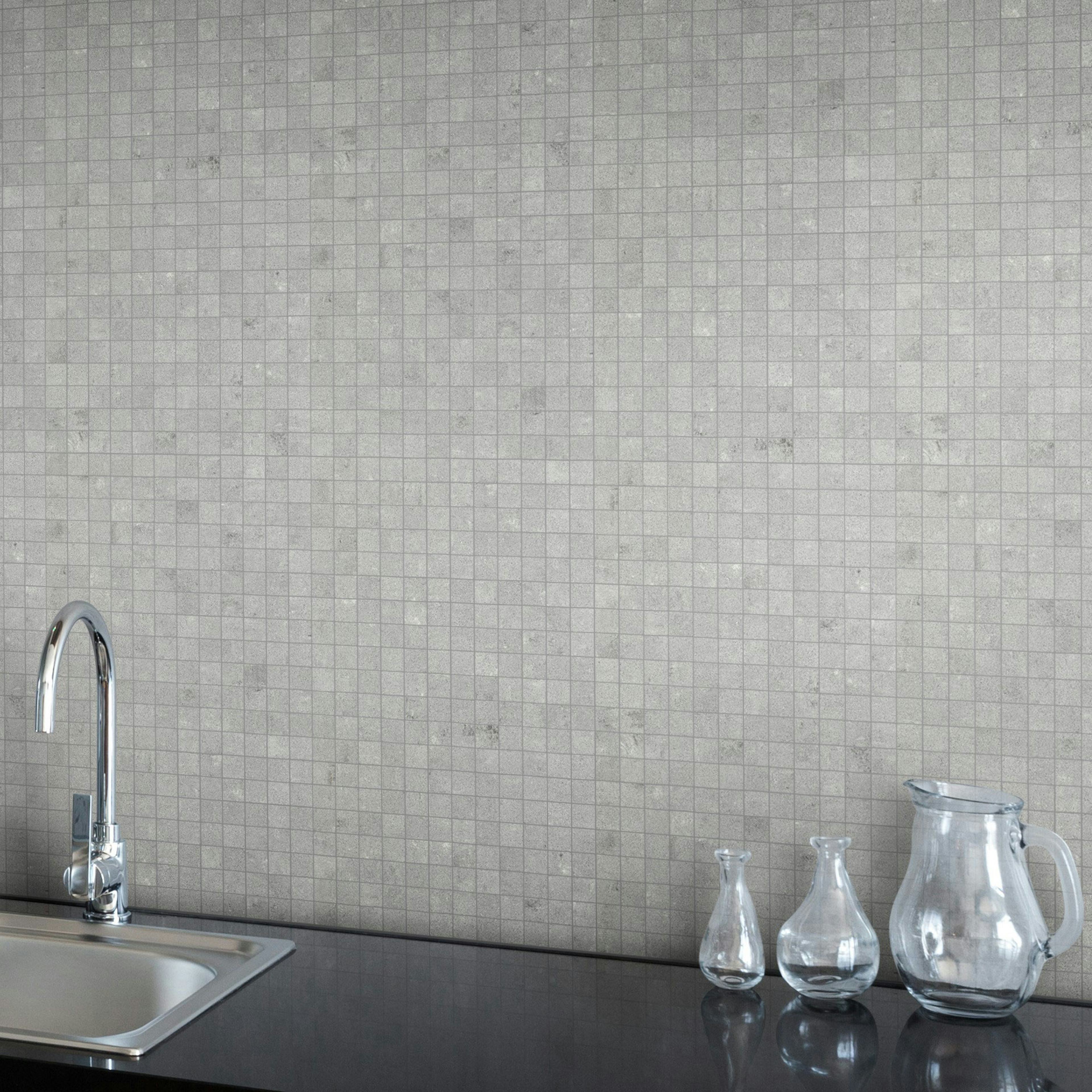 Klinkermosaik Arredo Archgres Grå 2,5x2,5 cm