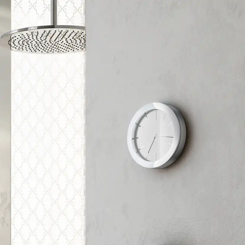 Klocka Smedbo Time YX380 Krom/Vit