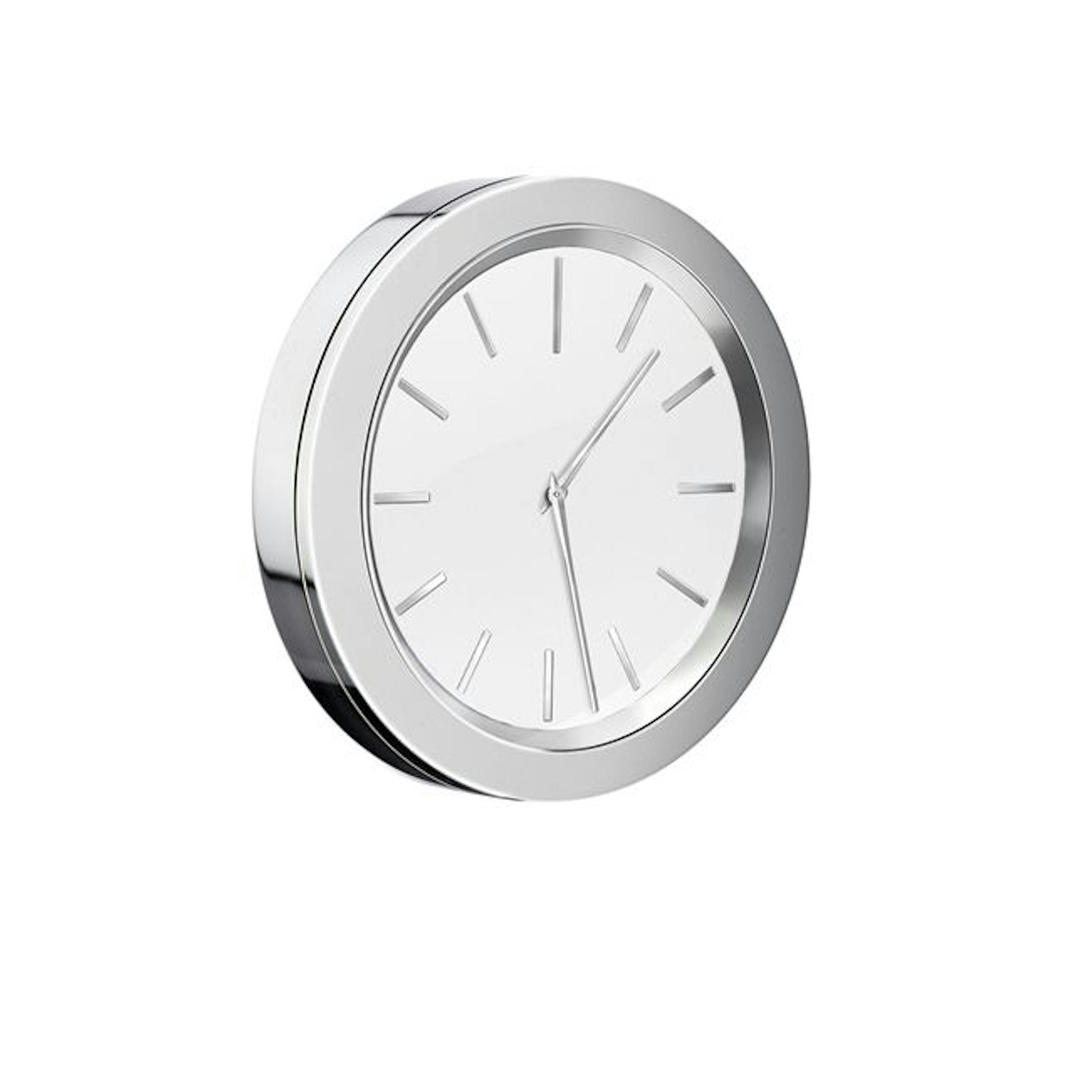 Klocka Smedbo Time YX380 Krom/Vit