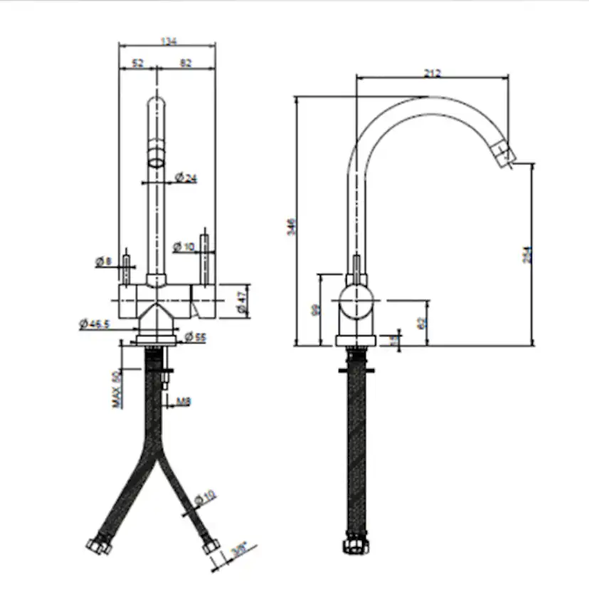 Köksblandare iCrolla Milano