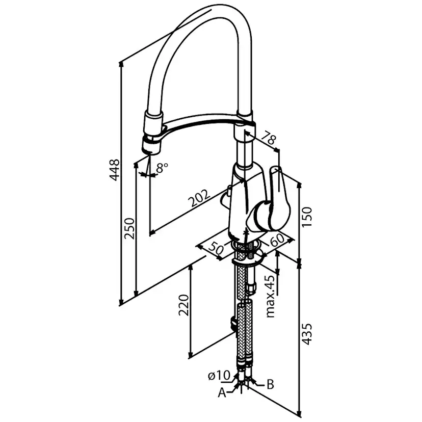 Köksblandare Damixa Rowan Pro