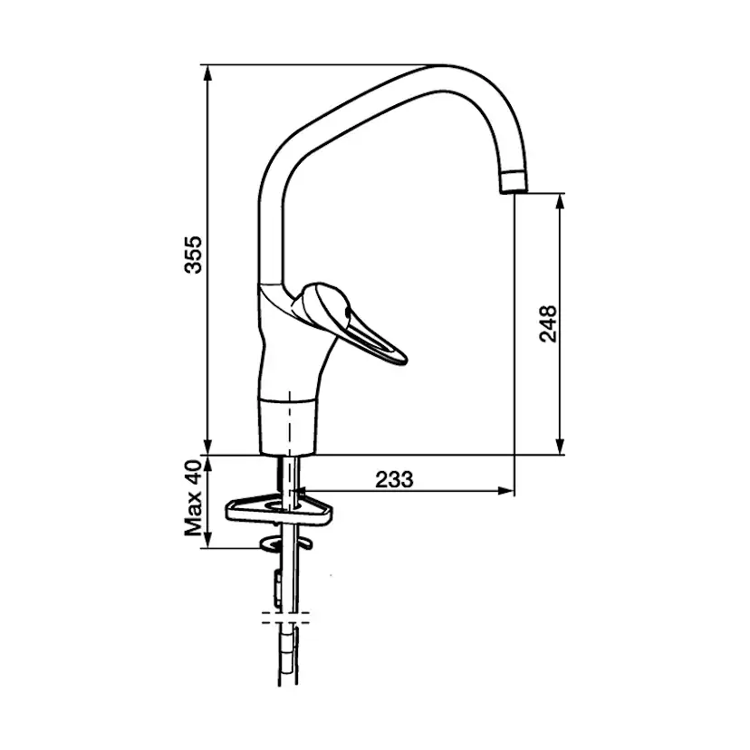 Köksblandare FM Mattsson 9000E III