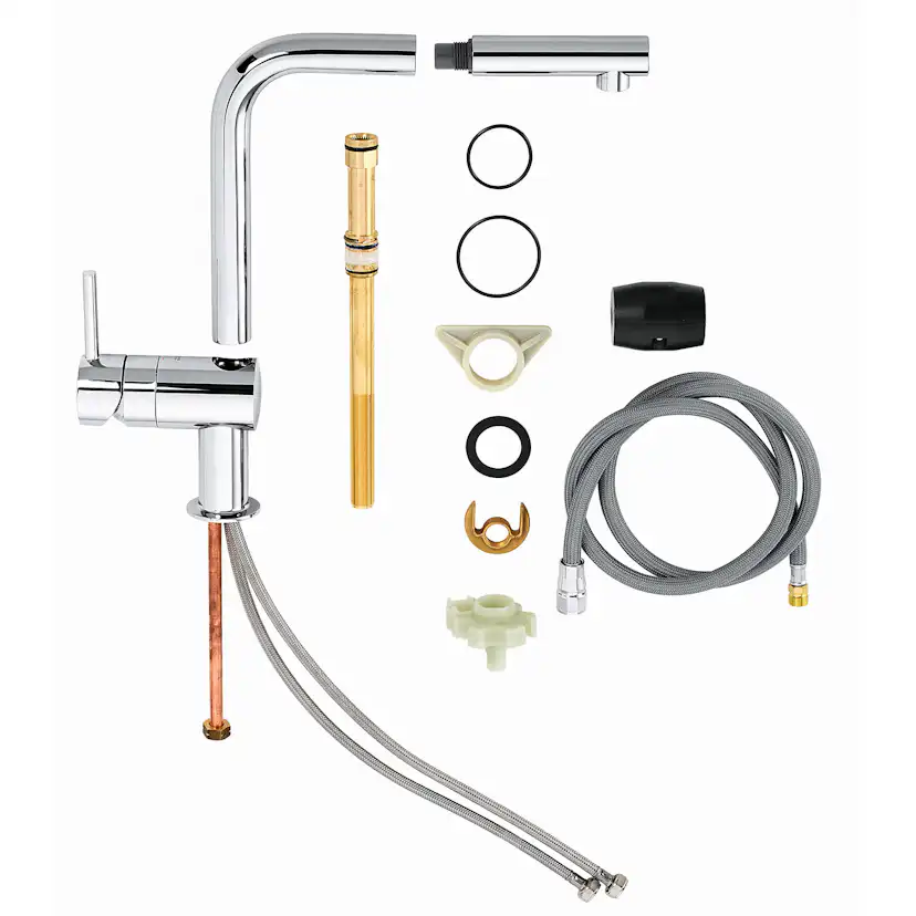 Köksblandare Grohe Minta 32168 Engreppsblandare Krom med Svängbar Pip & StarLight