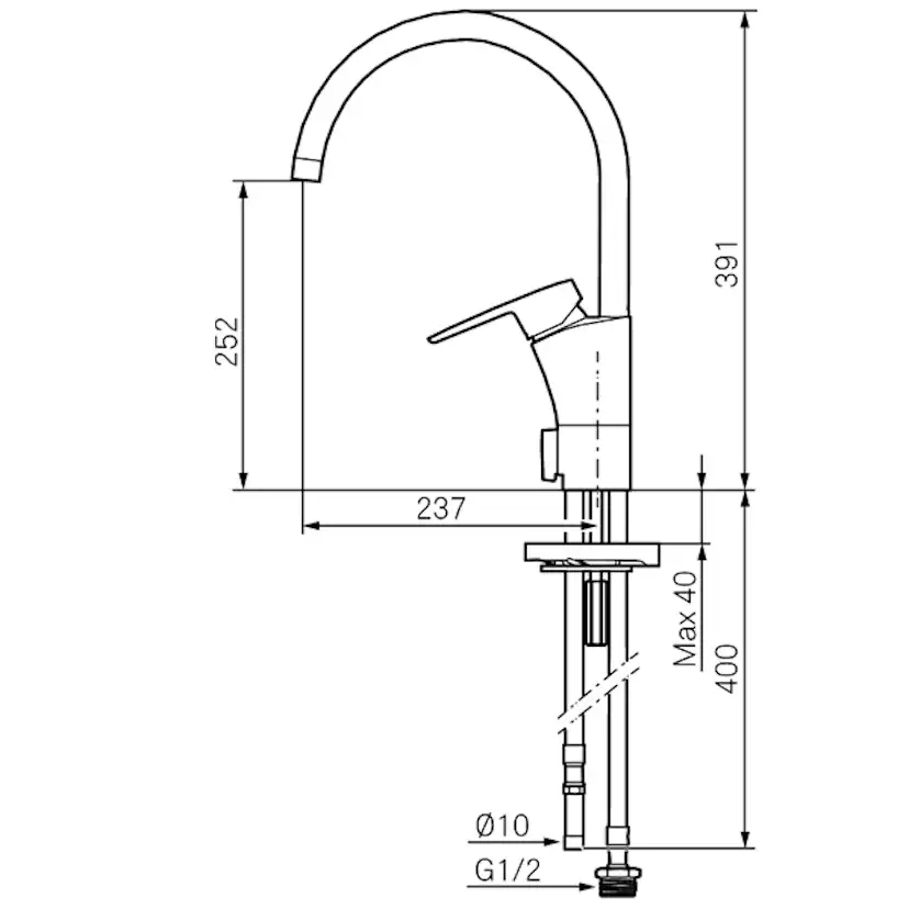 Köksblandare Mora Cera K5