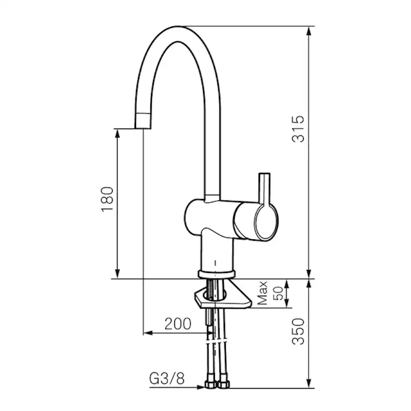 Köksblandare Mora Rexx K5