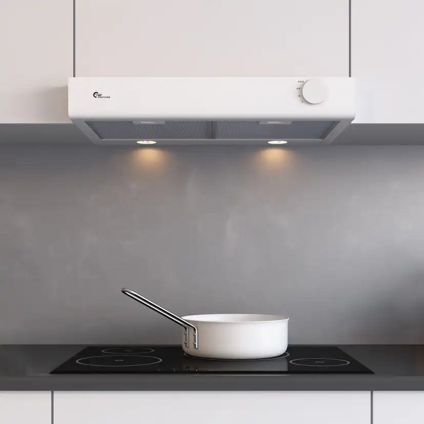 Underbyggd Köksfläkt Thermex Manchester Smart Standard Frånluft/Kolfilterfläkt Vit