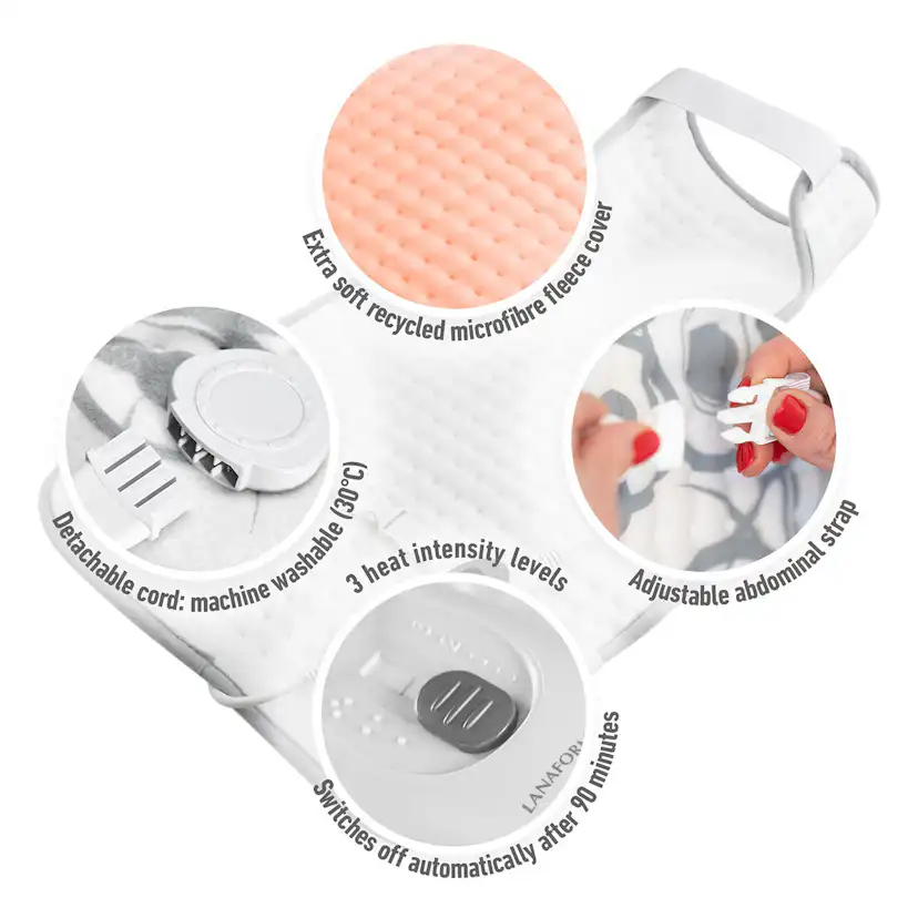 Värmedyna Lanaform Ryggformad