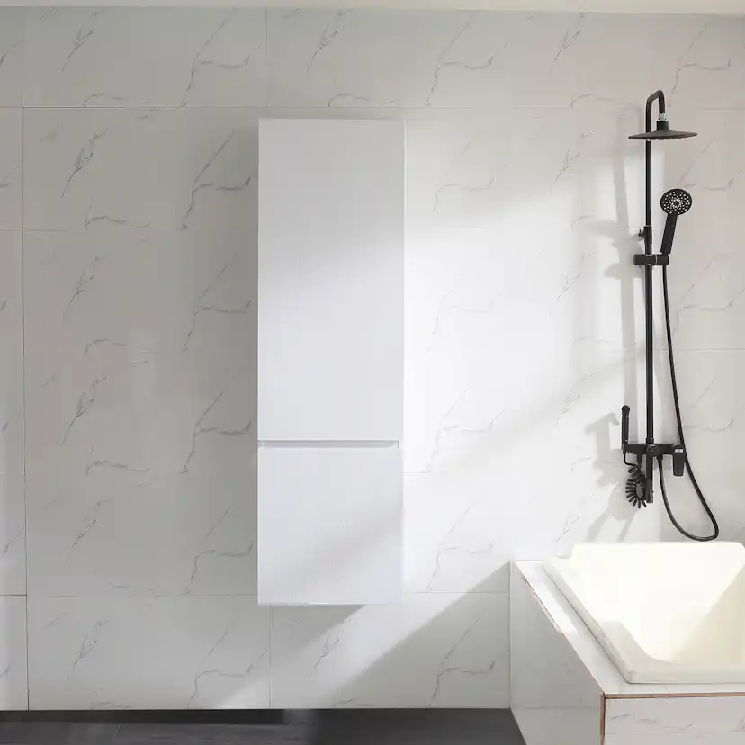 Sidoskåp Bathlife Lättsam Vit Ek