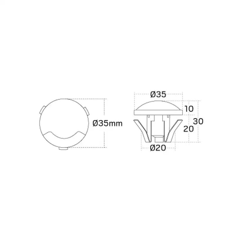 LED-armatur Hide-a-lite Deco I