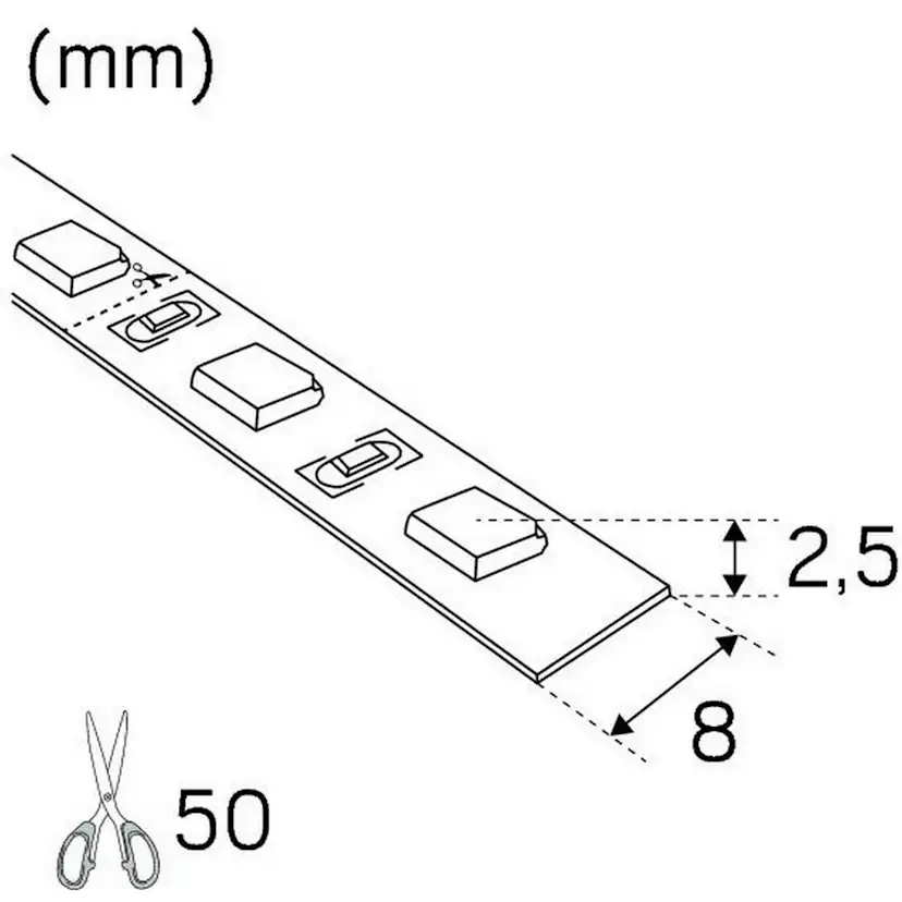 LED-Strip Hide-a-lite Flexibel R 12V LP