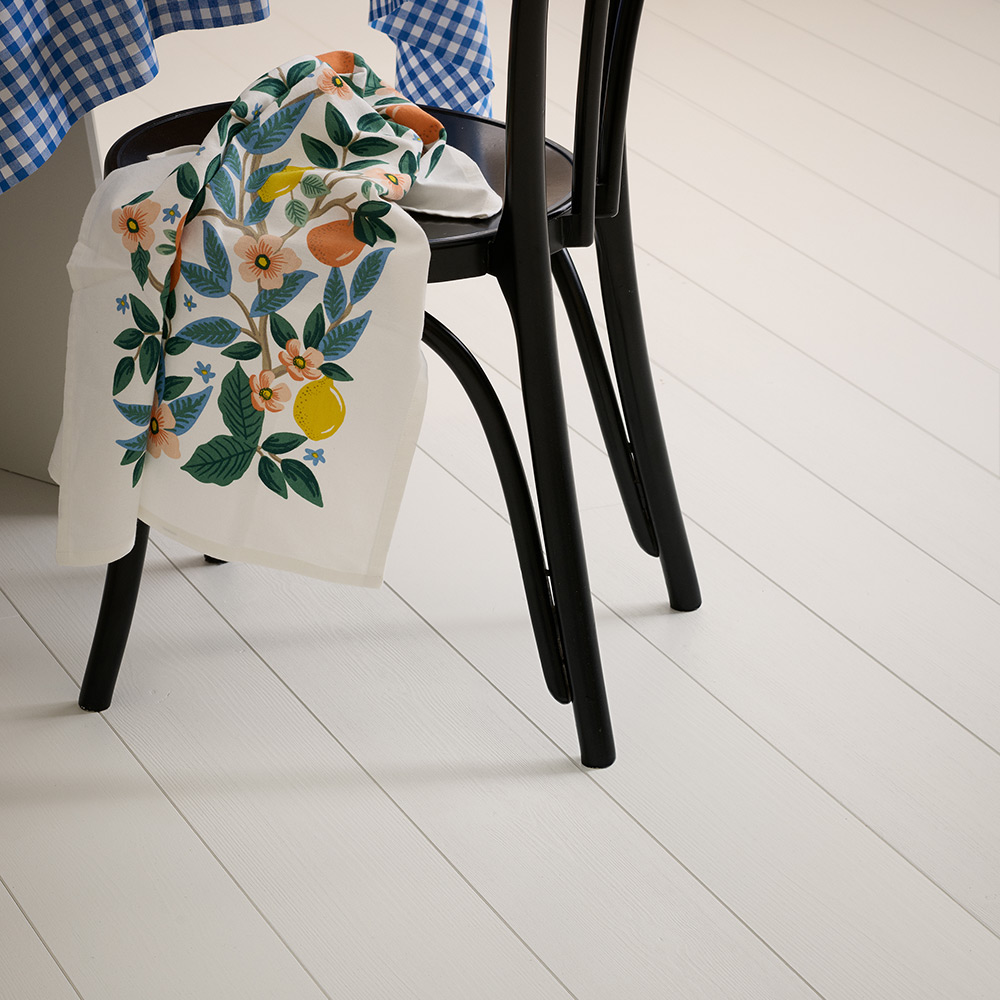 Massivt Trägolv Moelven Leva Sekel Plankgolv i Furu, Vit