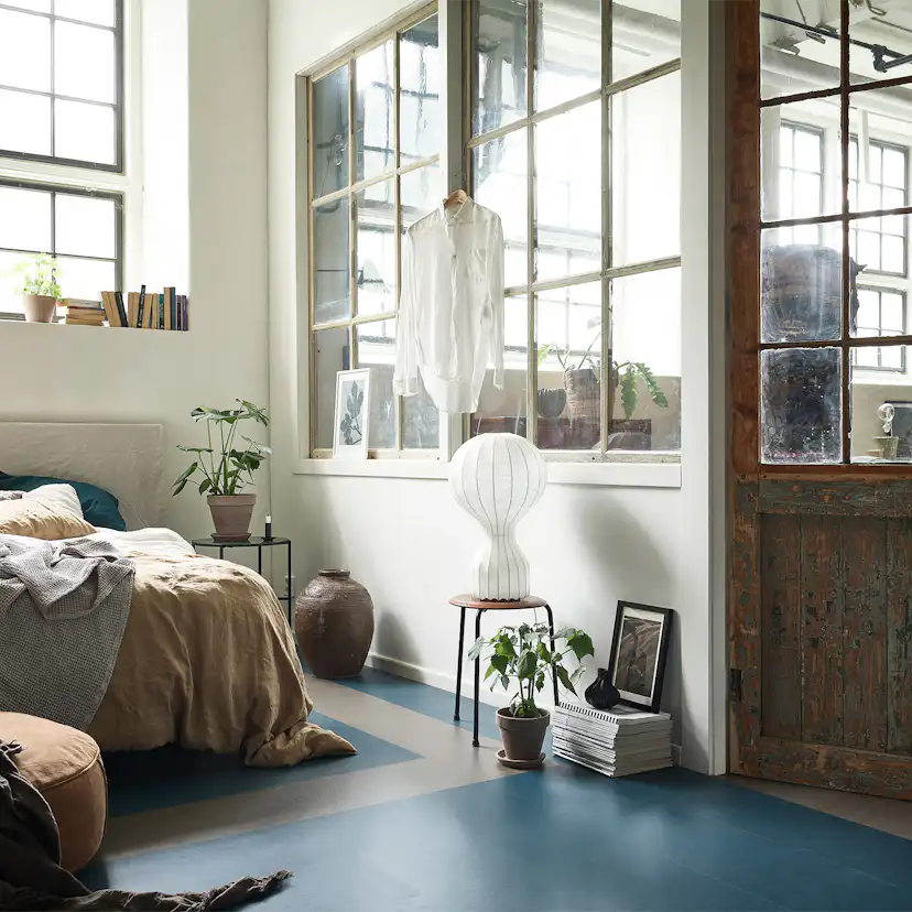 Linoleumgolv Forbo Marmoleum Click Delta Lace 30x30cm med Klicksystem