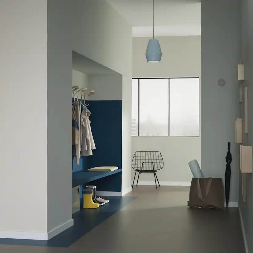 Linoleumgolv Forbo Marmoleum Click Delta Lace 30x30cm med Klicksystem