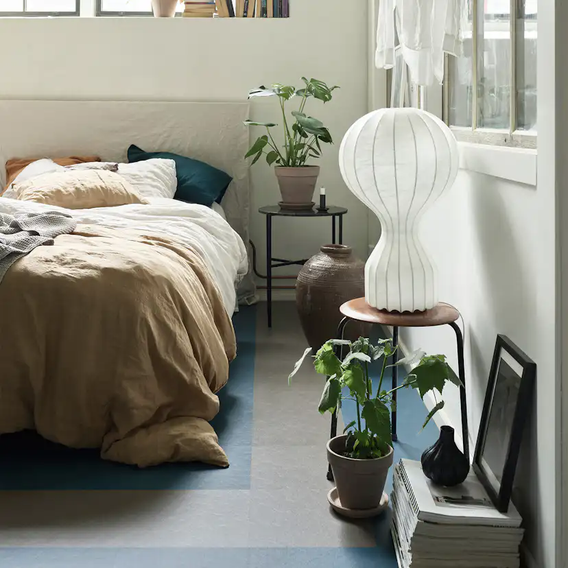 Linoleumgolv Forbo Marmoleum Click Delta Lace 30x30cm med Klicksystem