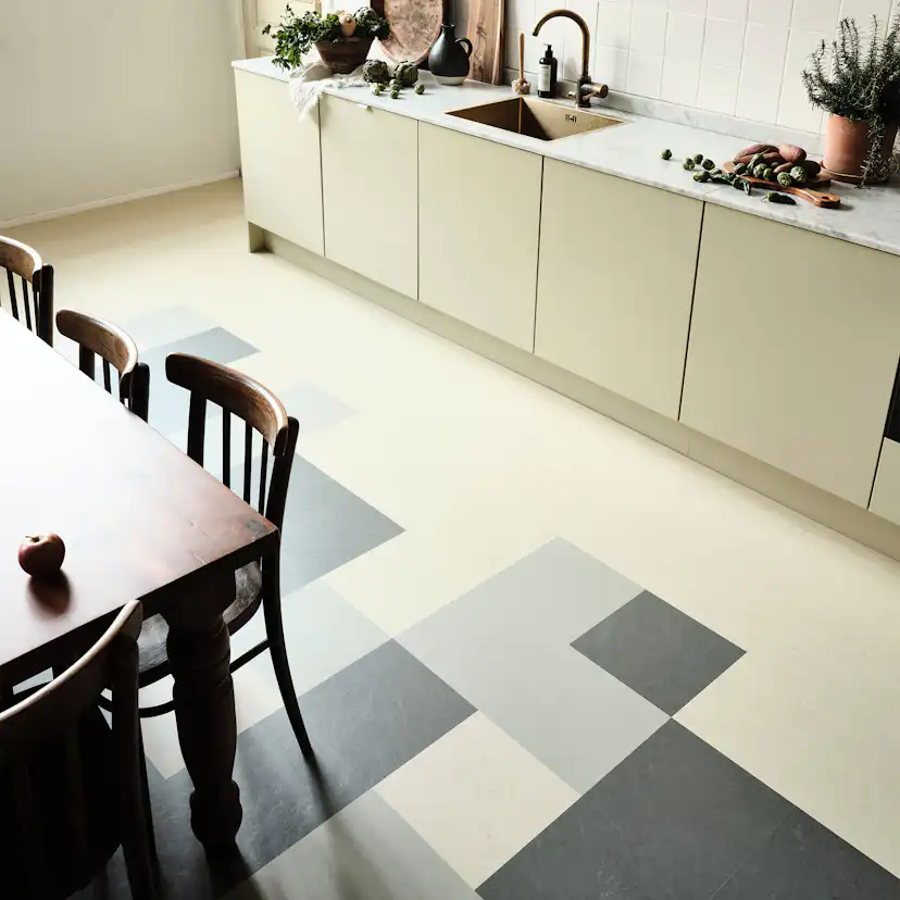 Linoleumgolv Forbo Marmoleum Click Nebula 60x30 cm