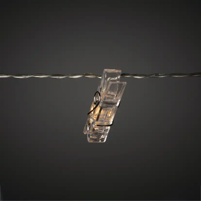 Ljusslinga Gnosjö Konstsmide Fotoklämmor LED