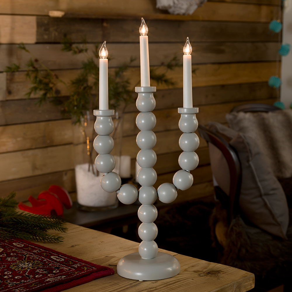 Adventsljusstake Gnosjö Konstsmide 3L Kulor