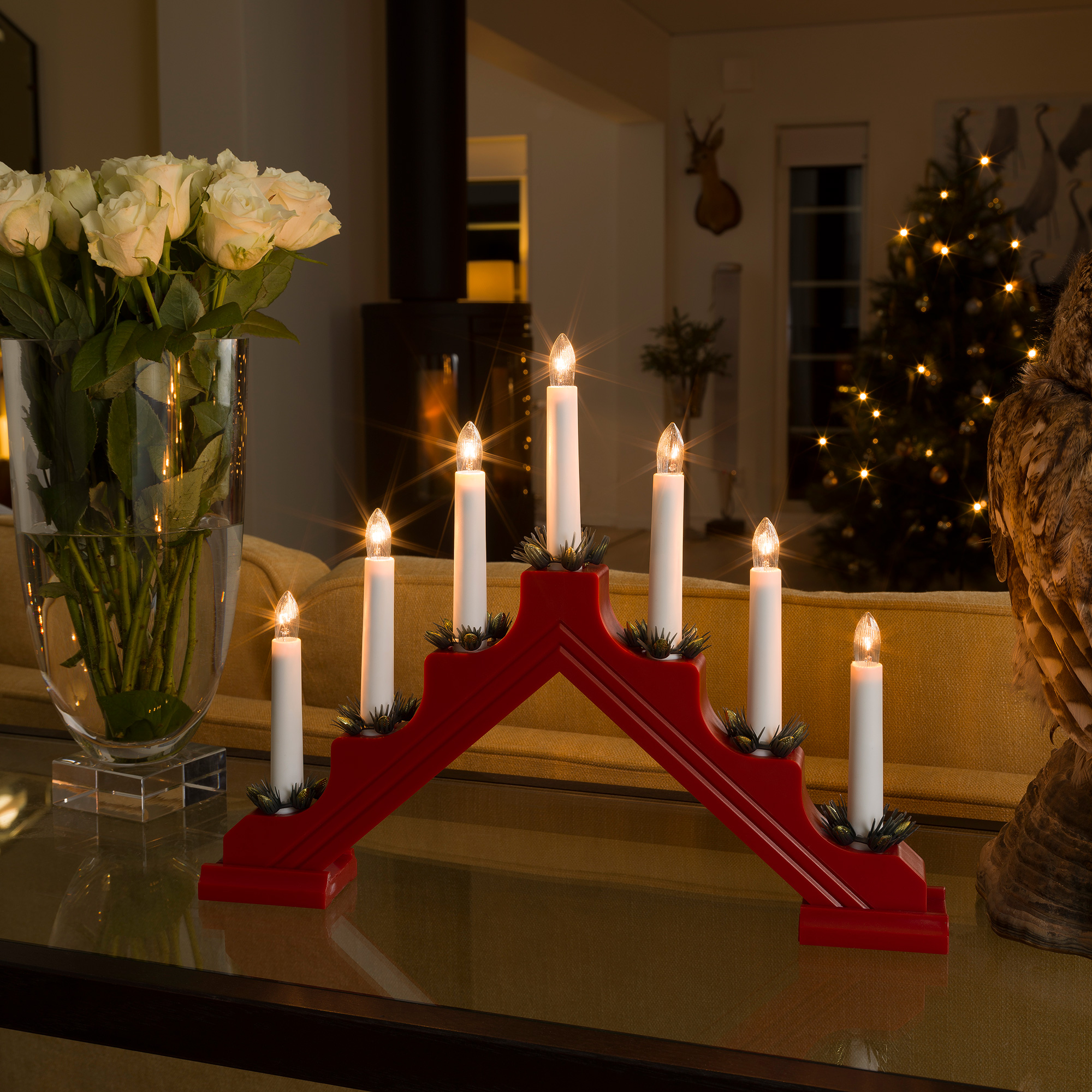 Adventsljusstake Gnosjö Konstsmide 7L H28