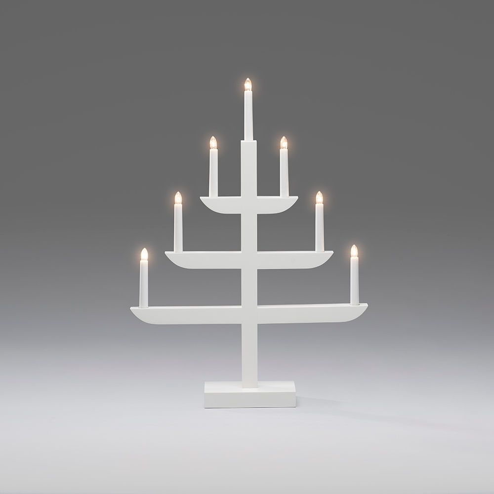 Adventsljusstake Gnosjö Konstsmide 7L på Fot H65