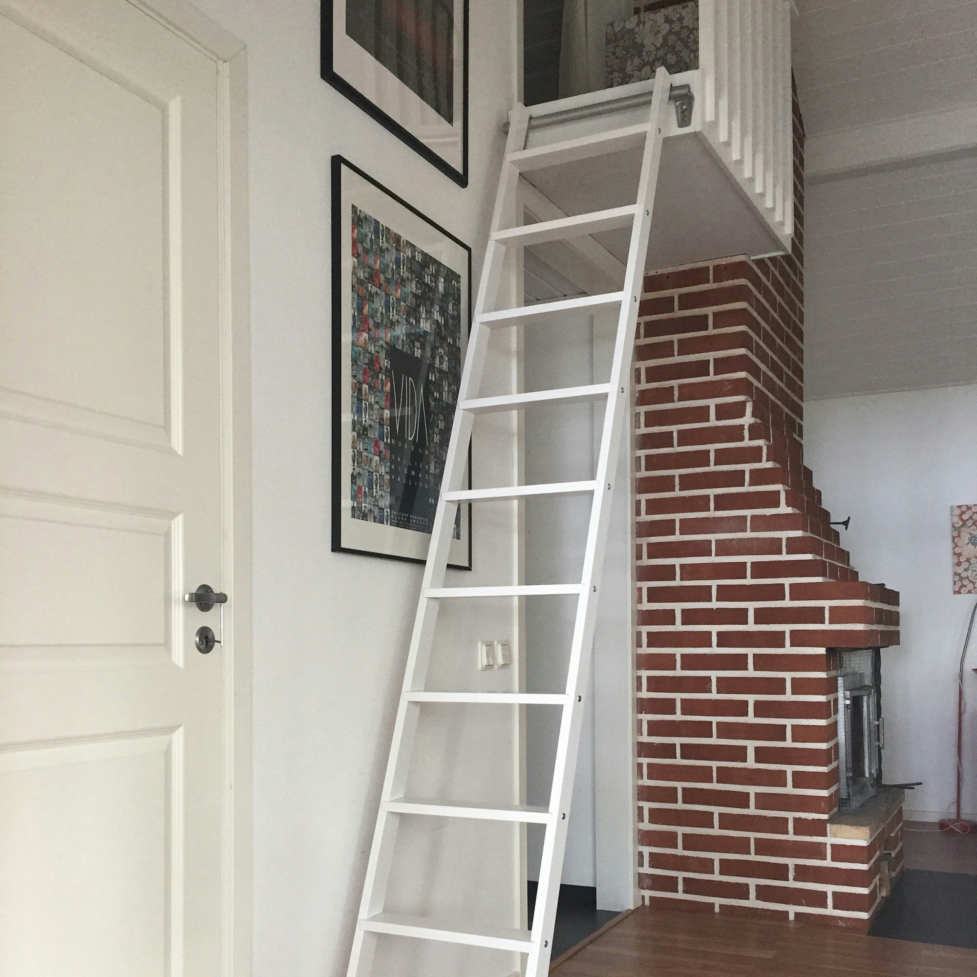 Loftstege Laggo Vit 10-steg