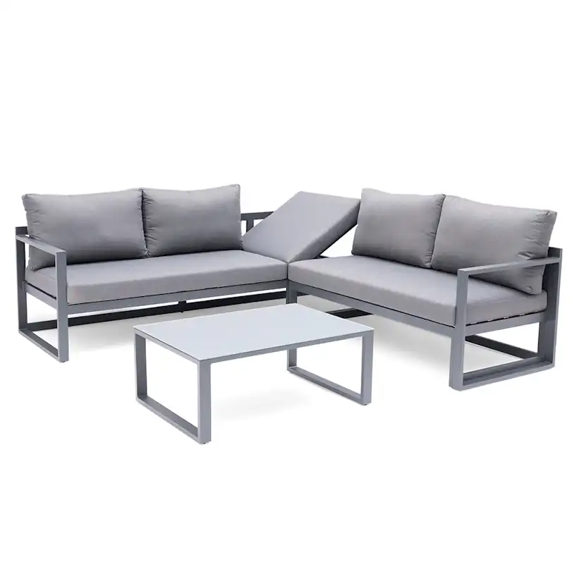 Soffgrupp Hillerstorp Lundamo Loungesoffa Utomhus, Höj- & Sänkbar Del