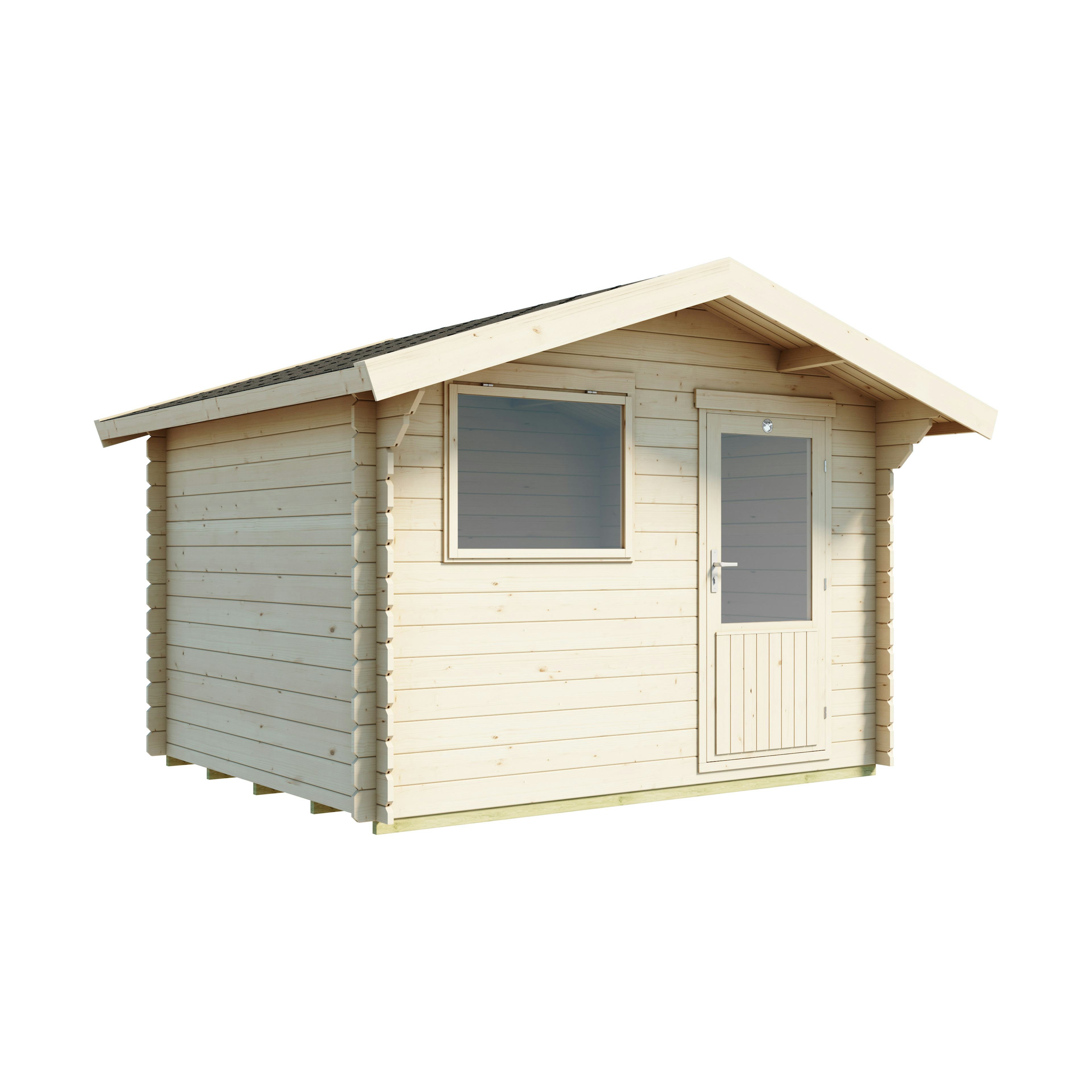 Friggebod Luoman Lillevilla 28-0 7,5 m² Byggsats Förråd i Trä med Sadeltak
